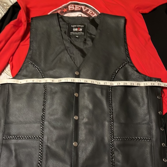 Defy Leather biker vest. XXL - Picture 6 of 6
